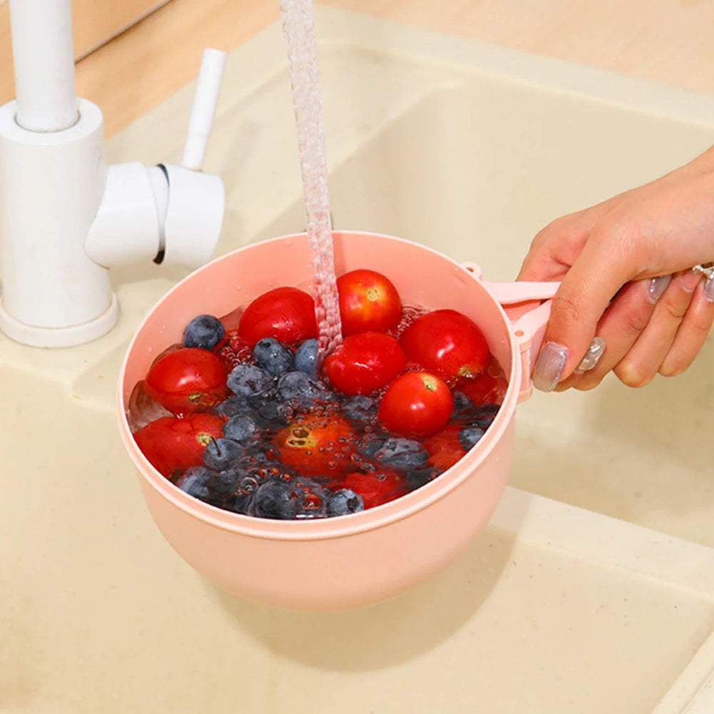 2-in-1 Foldable Fruit Drain Basket & Washing Bowl | BPA-Free