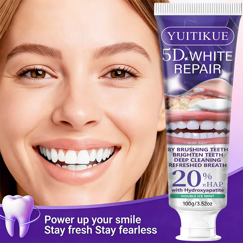 5D White Repair Toothpaste – 20% Hydroxyapatite Whitening 100g