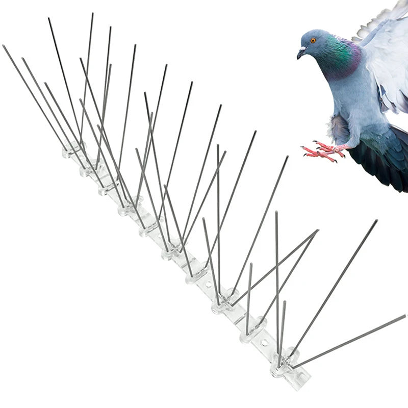 1PC 25cm Stainless Steel Balcony Anti-bird Repellent Thorn Nail Kit Pigeon Spikes And Bird Repeller Deterrent Pest Control Oasis Select