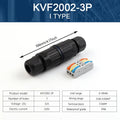 IP68 Waterproof Cable Connector Quick Connection 2 in 2 out 3 in 3 out 2/3 Pin Electrical Terminal Adapter Wire Connector Oasis Select KVF2002-3P