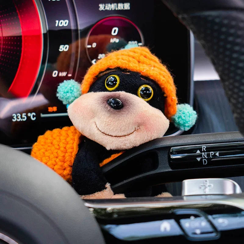 New Car Decor Bee Dog Doll Cars Central Control Screen Display Ornaments Screen Decoration Car Interior DecorAccessories Oasis Select Style8