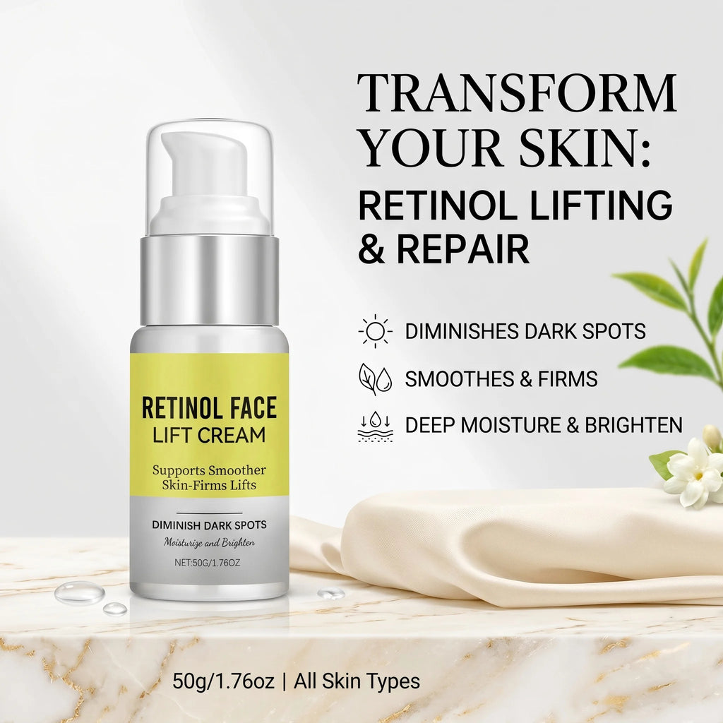 Retinol Face Cream Dark Spot Corrector Firming Lifting & Brightening Moisturizer Restores Elasticity Hydrate Repairing Skin Care Oasis Select