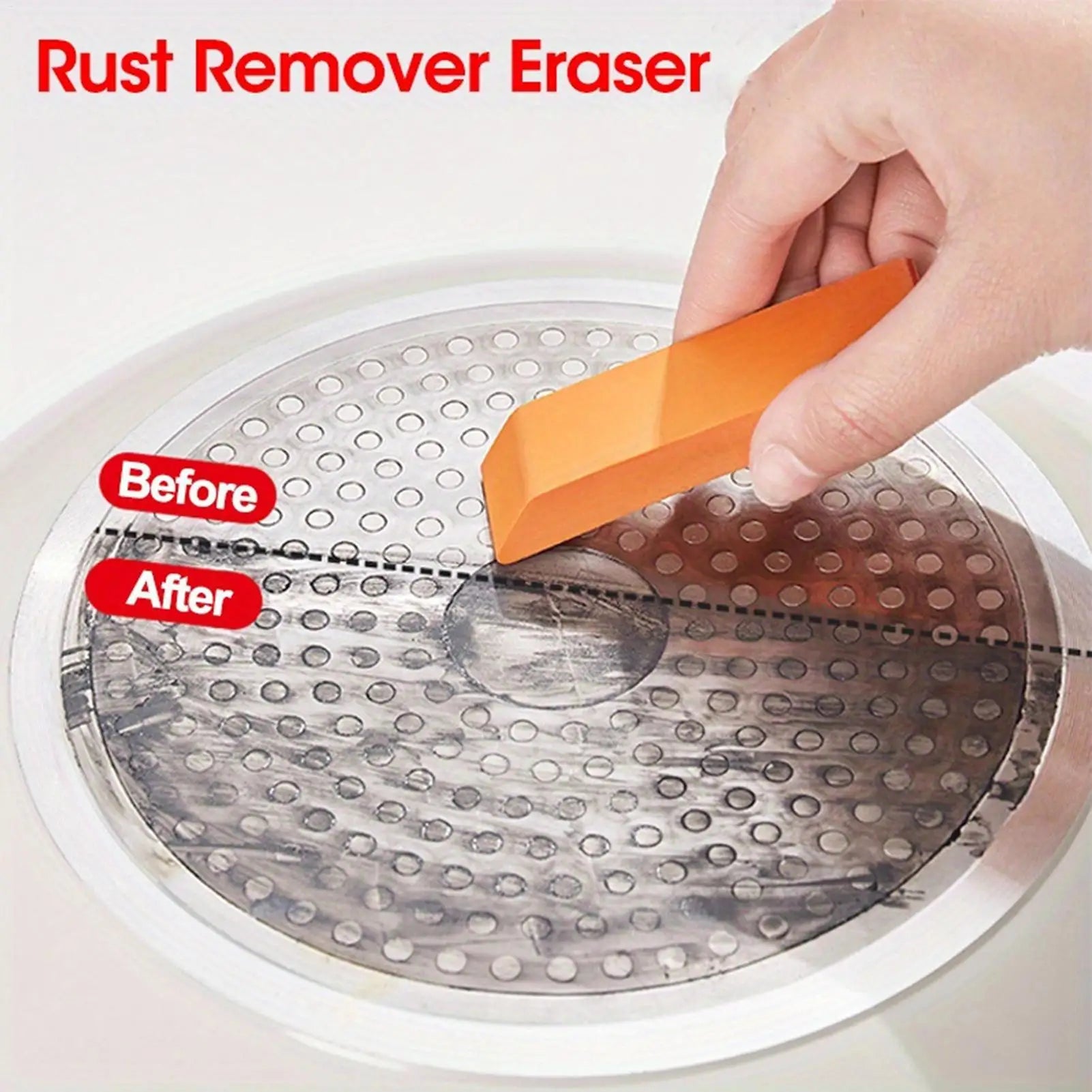 Rust Eraser Rubber Scrubber – Kitchen & Bathroom Rust Remover