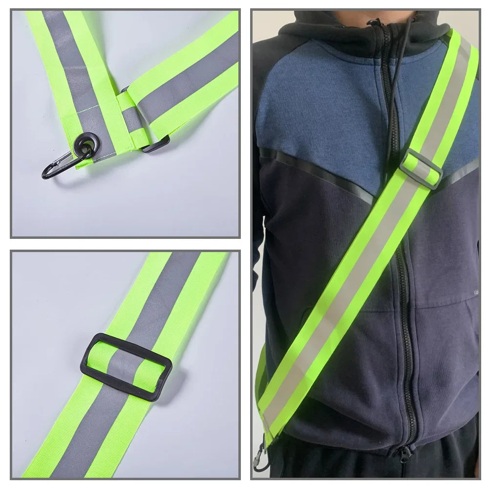 Reflective Safety Shoulder Belt | High Visibility Night Running