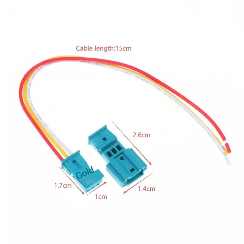 3 Pin Way Automobile Tweeter Cable Connector With Wires Auto Male Female Docking Sockets 1355600-9 1-1718346-1 Oasis Select