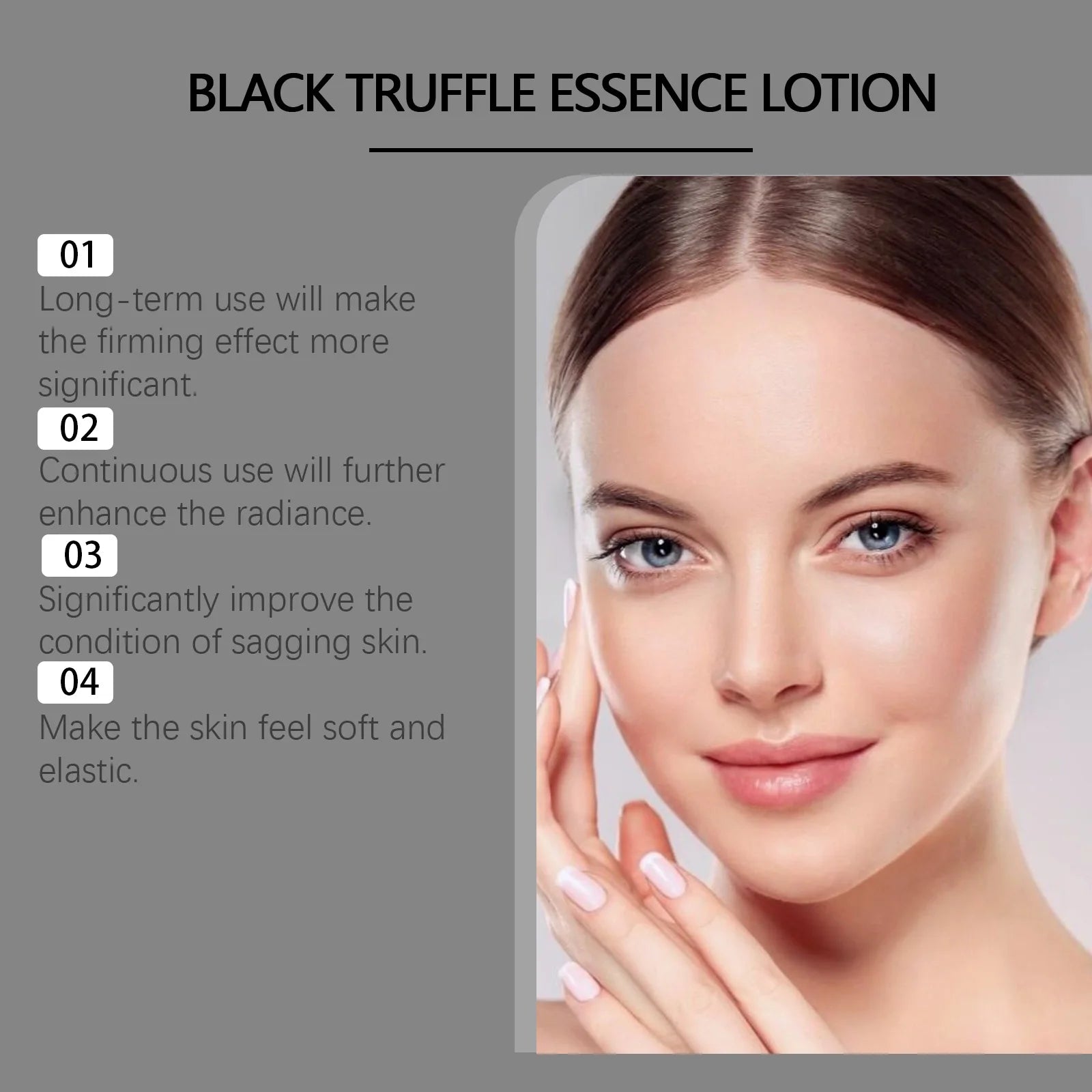 Black Truffle Essence Lotion Firming Smooth Fade Fine Line Shrink Pores Improve Elasticity Brightening Tightening Face Cream Oasis Select