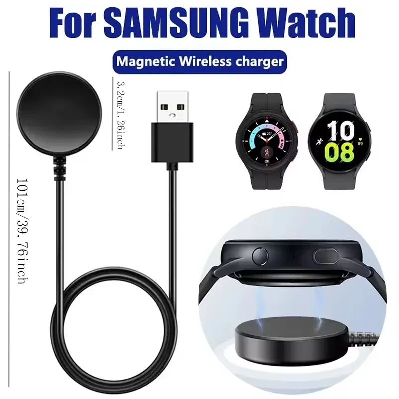 Samsung Galaxy Watch Magnetic Wireless Charger USB-A & USB-C Smartwatch Charger Oasis Select