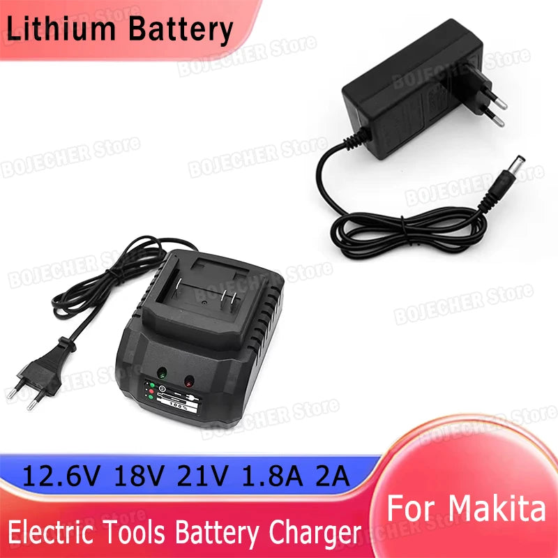 DC 12.6V 18V 21V 1.8A 2A Lithium Battery Charger For Makita Battery Power Supply Adapters Transformer For Electric Power Tools Oasis Select