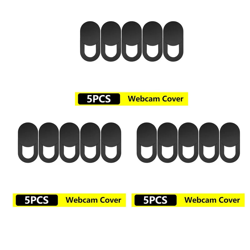 5/10/20pcs Universal Ultra-Thin Laptop Webcam Cover Shutter Antispy Camera Cover For Web Laptop Mobile Phone Lens Privacy Cover Oasis Select 15pcs Black