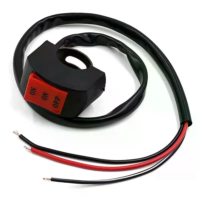 LED Headlight Switch Far Near Three Line Motorcycle Handlebar Switch Button Driving Light Switch Motorbike Switch Button Oasis Select