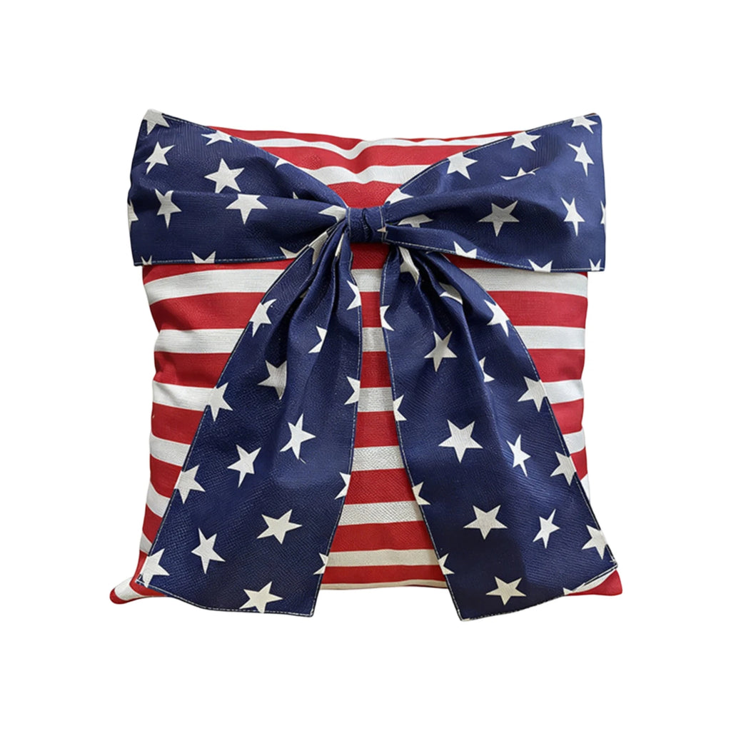 4th of July Patriotic Pillow Cover – Stars & Stripes Cushion Holiday Pillow Cover Oasis Select A One Size