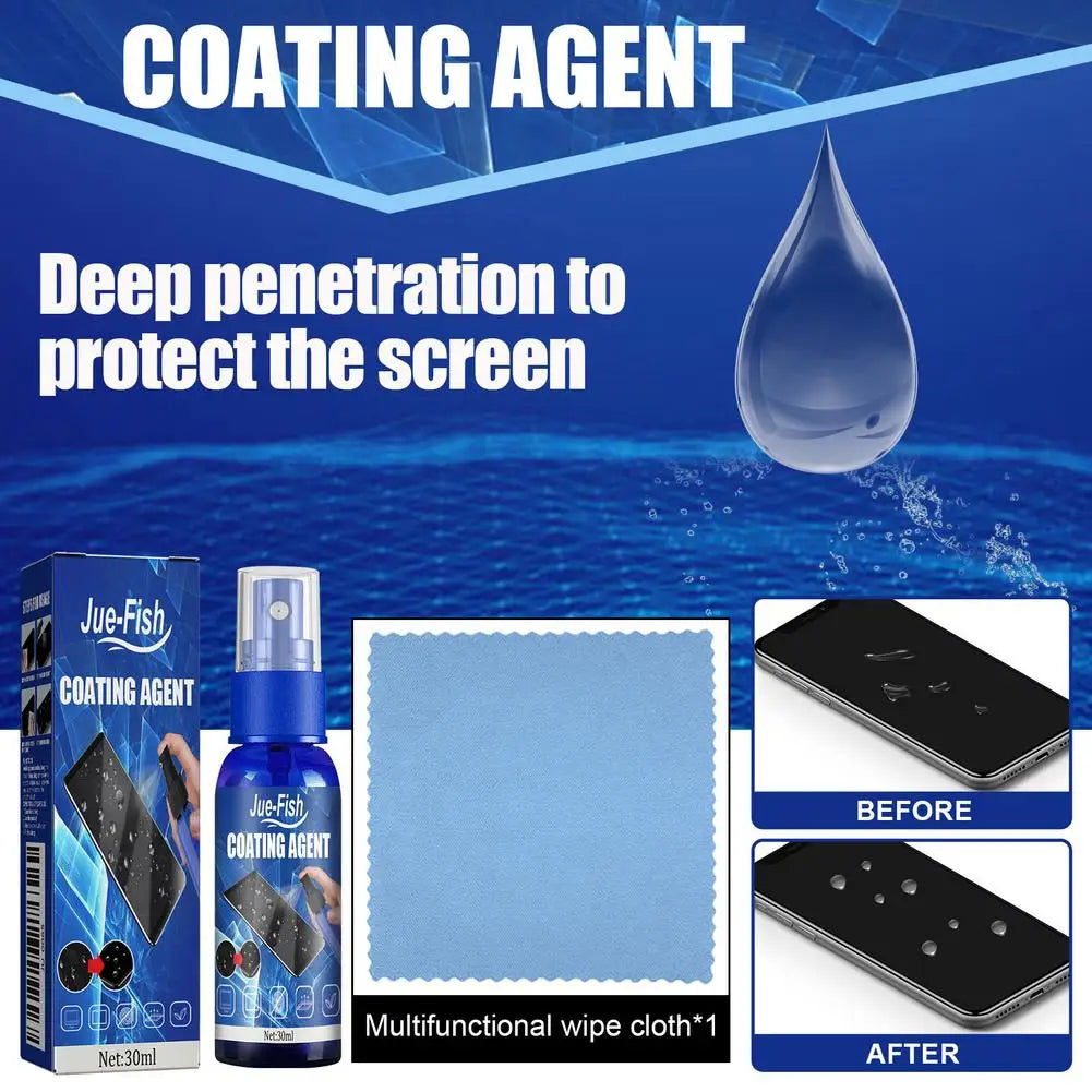 Screen Cleaner Spray Kit with Microfiber Cloth Anti-Fingerprint Polish Coating for Phone Tablet Camera Screen Cleaning Protectio Oasis Select
