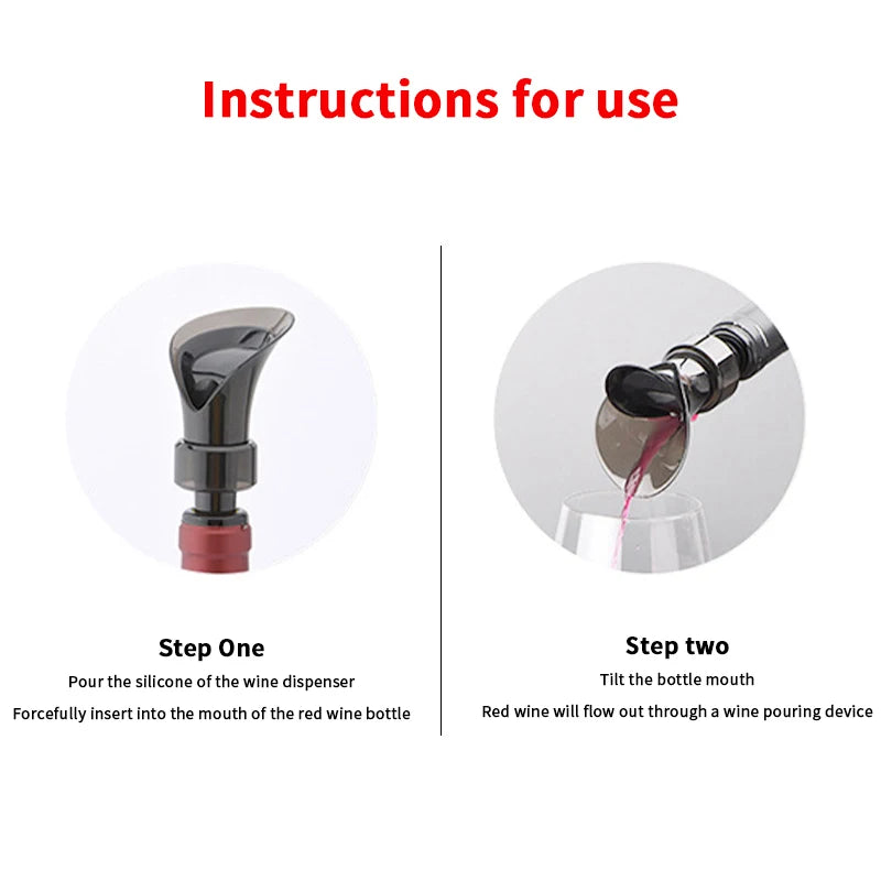Petal Shaped Wine Dispenser Red Wine Vacuum Fresh-Keeping Stopper 2-in-1 Household Wine Storage Fast Dispenser Oasis Select