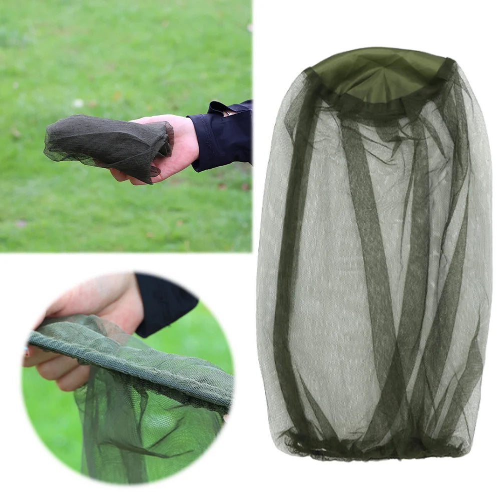 1/2 PCS Face Head Protector Anti Mosquito Insect Hat Net Bug Mesh Head Net Midge Net Hat Head Cover for Outdoor Camping Fishing Oasis Select