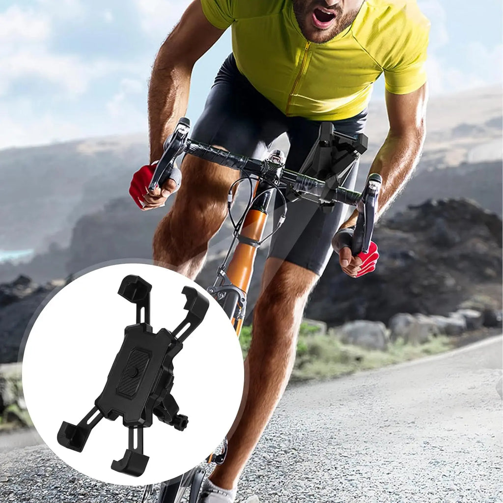 Bike Phone Mount 360 Rotatable Anti Vibration Motorcycle Handlebar Holder Universal Non Slip Cycling GPS Bracket Oasis Select