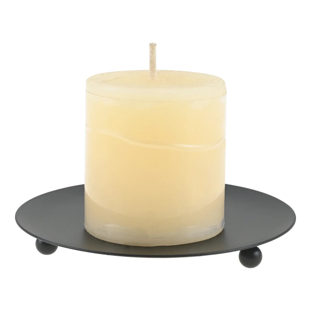 2pcs 10cm Black Iron Candle Holders Fits for A Variety of Candles Suitable for Candlelight Dinners To Create Romantic Atmosphere Oasis Select