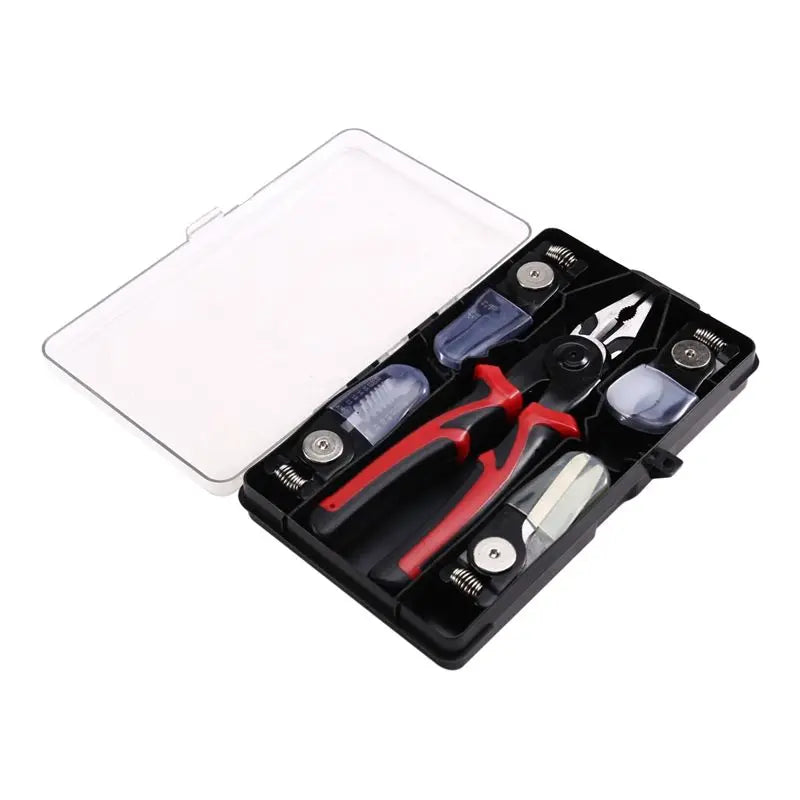 LIKE WISH 5In1 Multifunctional Pliers Set Wire Stripper/Cutter/Crimper Interchangeable Pliers Head Wire Cutting Tool Oasis Select As Shown