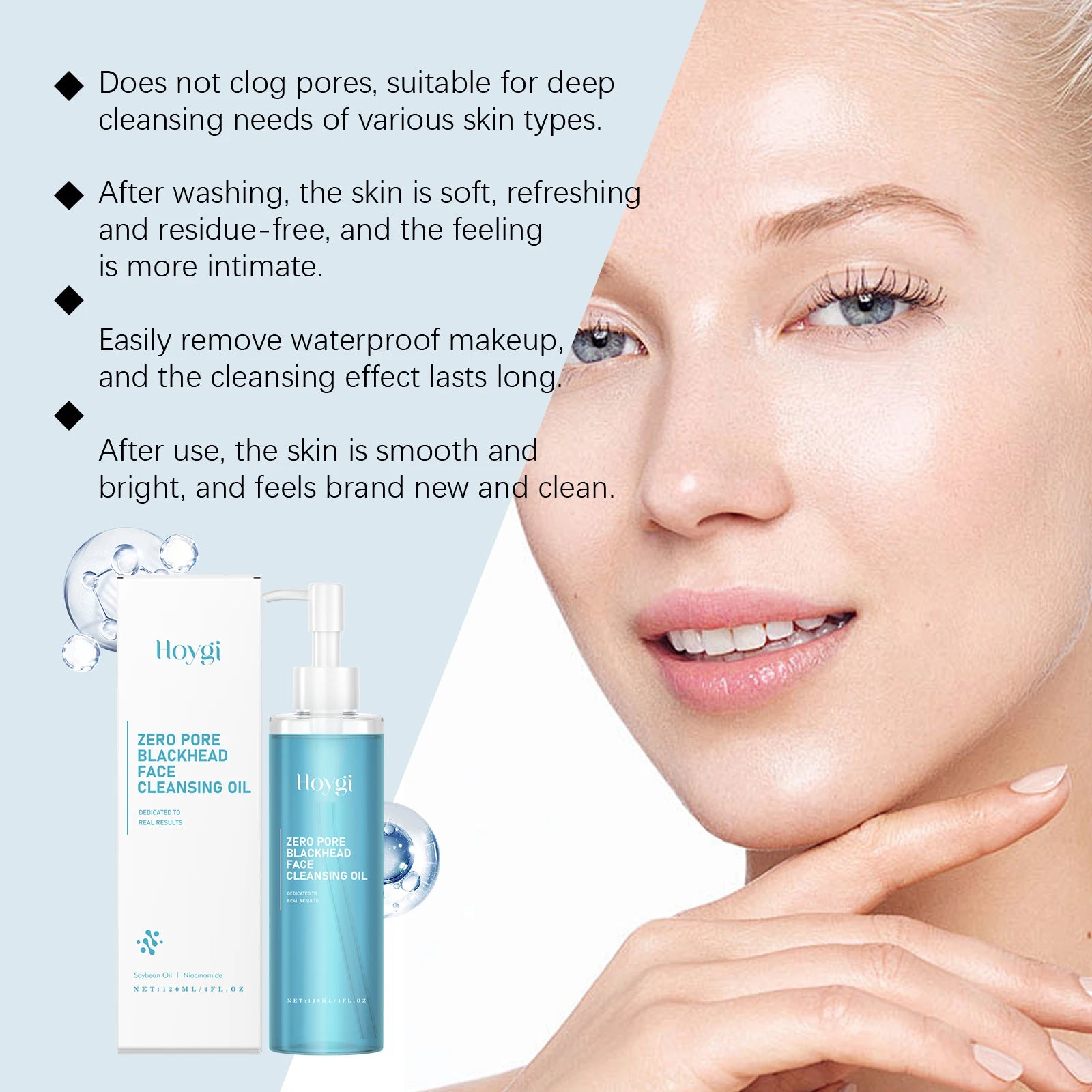 Makeup Remover Oil Purifying Pores Gentle Soothing for Face Eyes Lips Non-Tightening Refreshing Moisturizing Facial Cleanser Oil Oasis Select