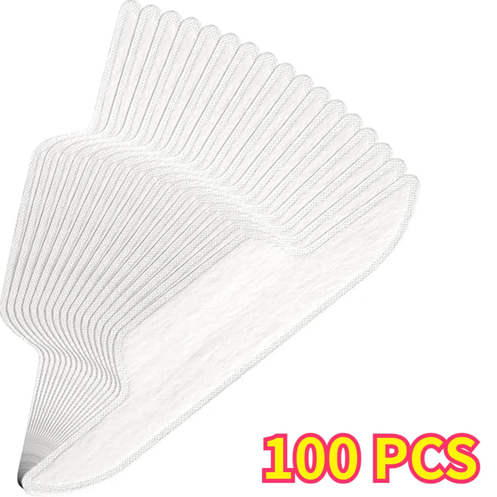 100/200 PCS Collar Protectors for Shirts Hat Sweat Liner Disposable Self-Adhesive Collar Protectors for Important Occasion Oasis Select 100pcs