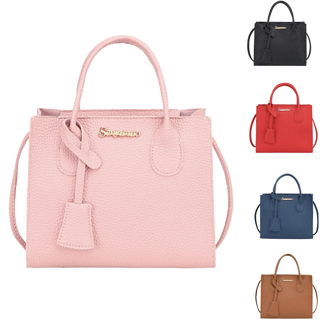 Women's Large PU Leather Tote Shoulder & Crossbody Handbag Tote Crossbody Handbag Oasis Select