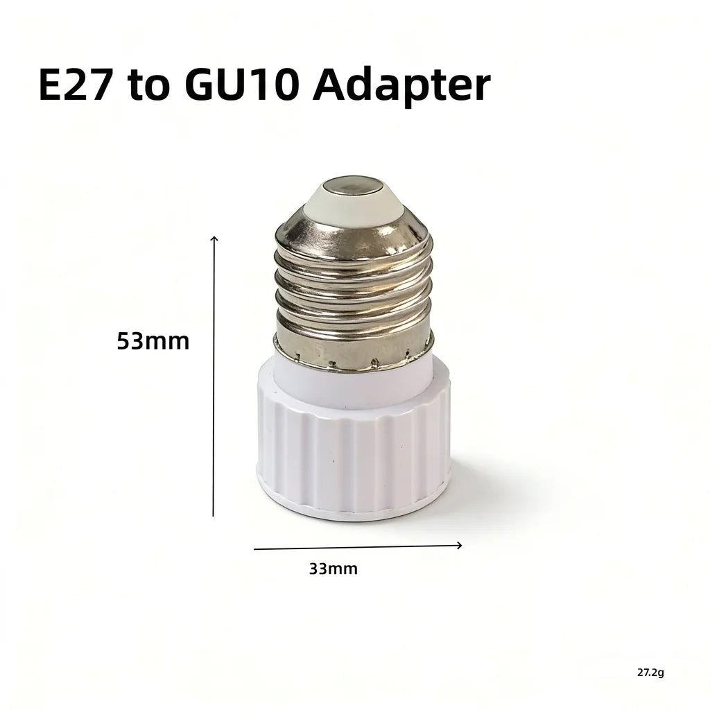 Lamp Holder Converter Compatible Socket Adapter E27 To E14 Converter Insulating B22 To E27 Adapter For Living Room Study Bedroom Oasis Select E27 to GU10
