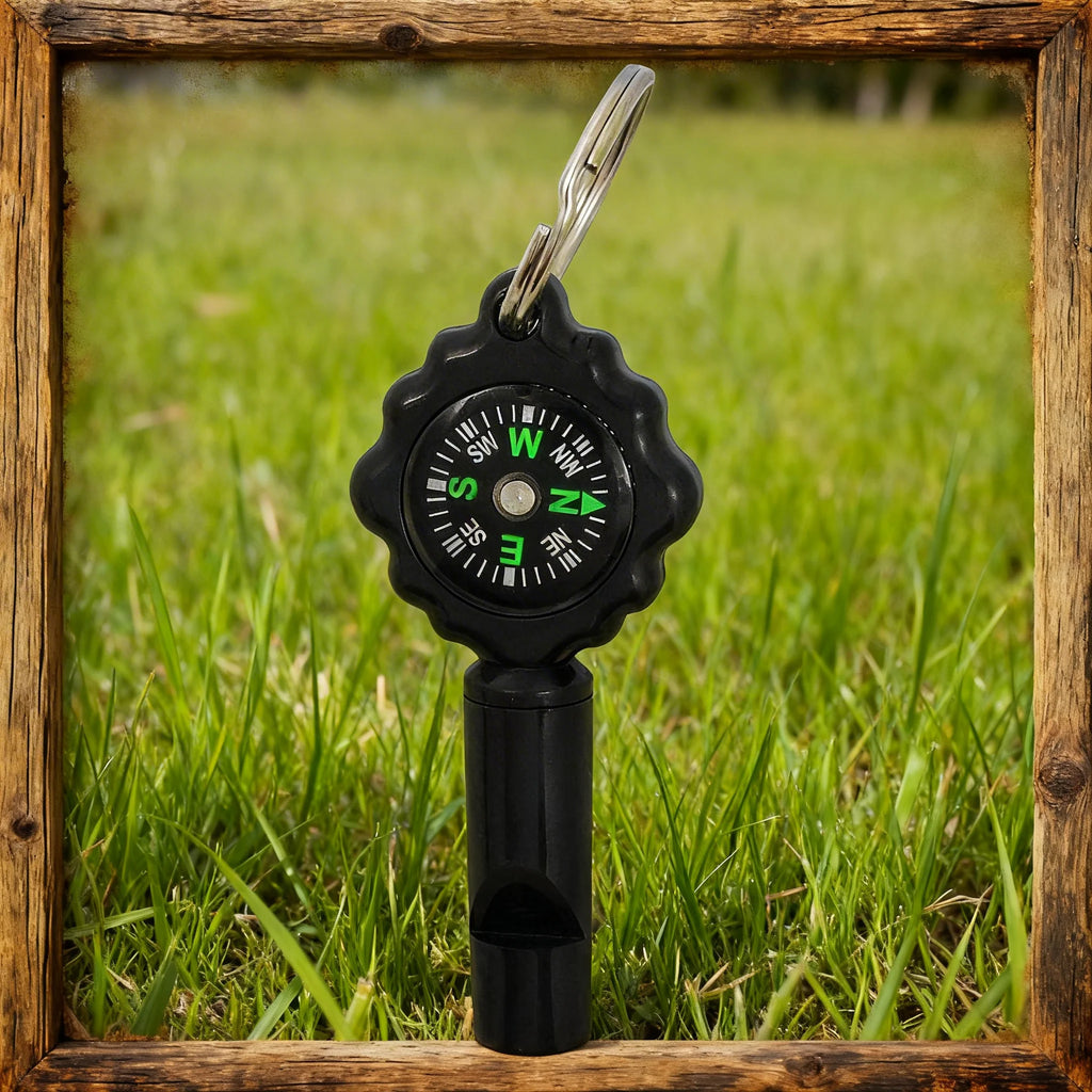 Survival Whistle with Compass – 2-in-1 Outdoor Emergency Tool