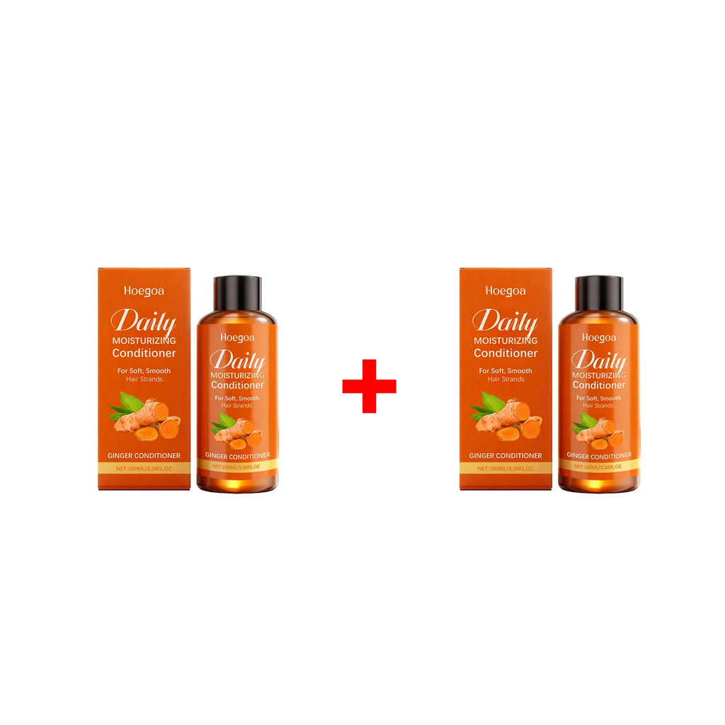 HOEGOA Ginger Shampoo & Conditioner – Hair Loss & Regrowth Ginger Hair Care Set Oasis Select 2PCS Conditioner