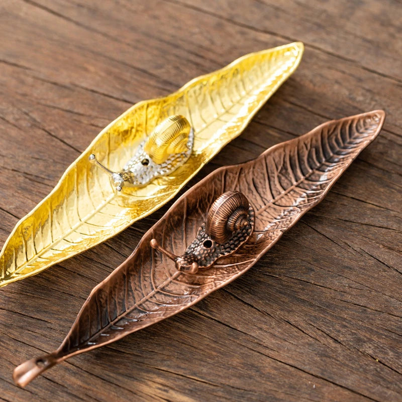 Long Leafs Censer Incense Support Rods Holder Ash Catcher Incense Sticks Stand Meditation Room Yoga Insence Burners Accessories Oasis Select