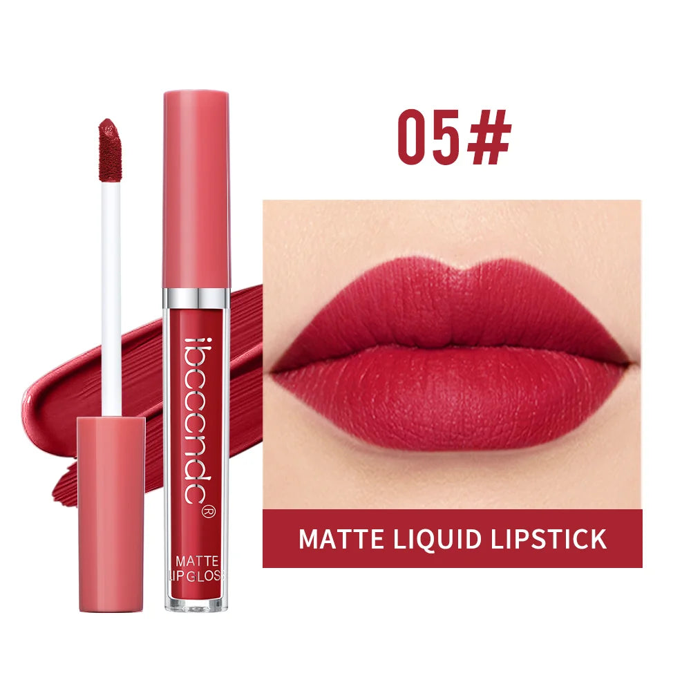 Matte Velvet Lip Gloss Lipstick Waterproof Non-stick Cup Not Easy To Fade Long Lasting Lip Glaze Lipstick Makeup Cosmetics Oasis Select Color 5
