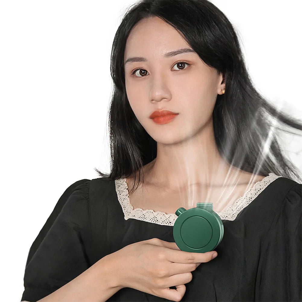 Mini Clip-On Waist Fan | Bladeless, 3-Speed, 900mAh Rechargeable Personal Clip Fan Oasis Select
