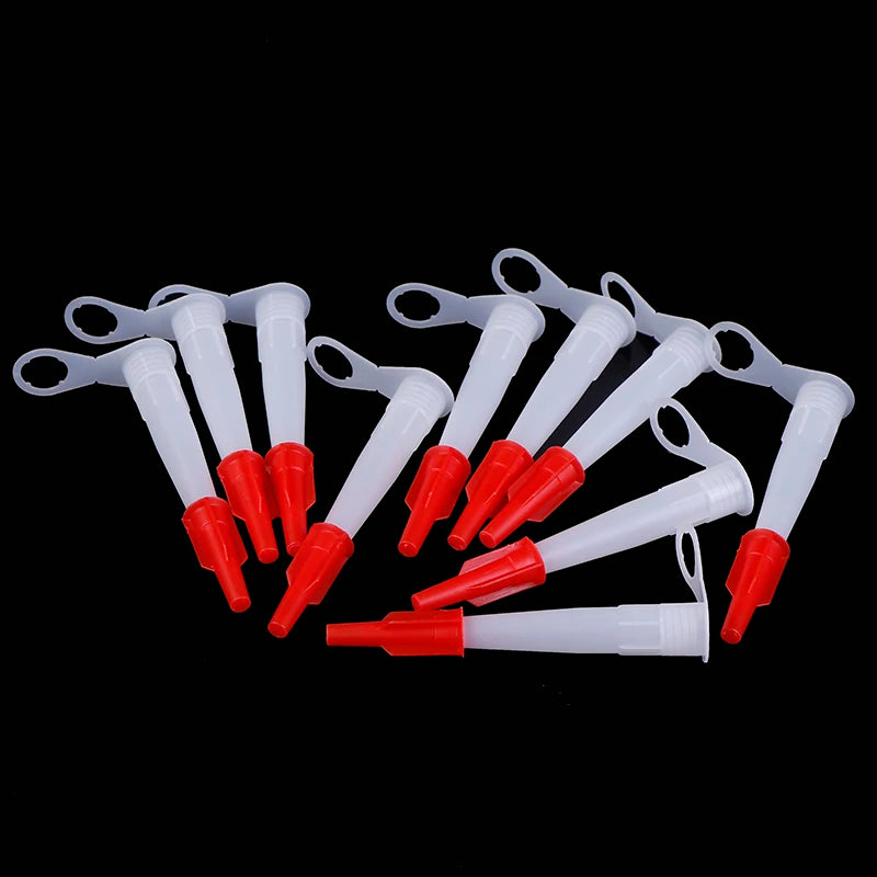 10-Pack Silicone Caulking Nozzle Kit with Re-Sealable Caps