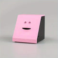 Plastic Face Bank Human Face Smart Sensor Piggy Bank Electric Coin Can Eat Money Face Piggy Bank Store Coins Oasis Select Pink