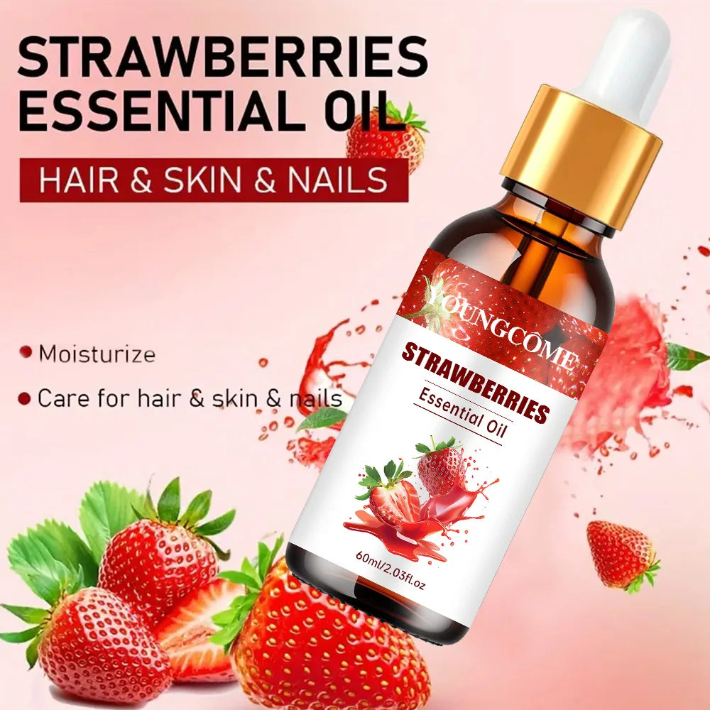YOUNGCOME Strawberry Hair Oil – 2-in-1 Growth & Shine Hair Treatment Oil Oasis Select