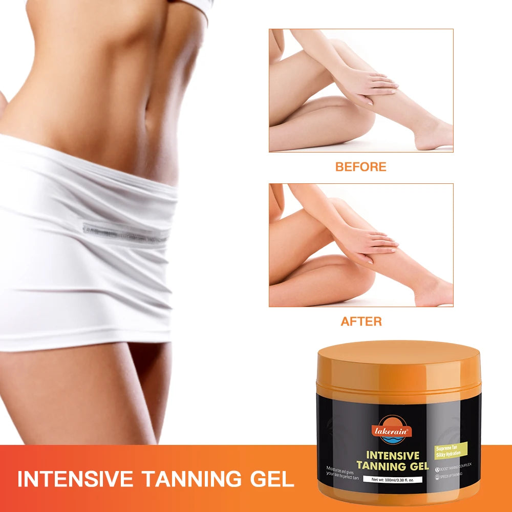 Lakerain Intensive Tanning Gel Body Cream Bronze Tanning Lotion Carroten Effective Sun Aid Take In Sunlight Moisturizing Cream Oasis Select