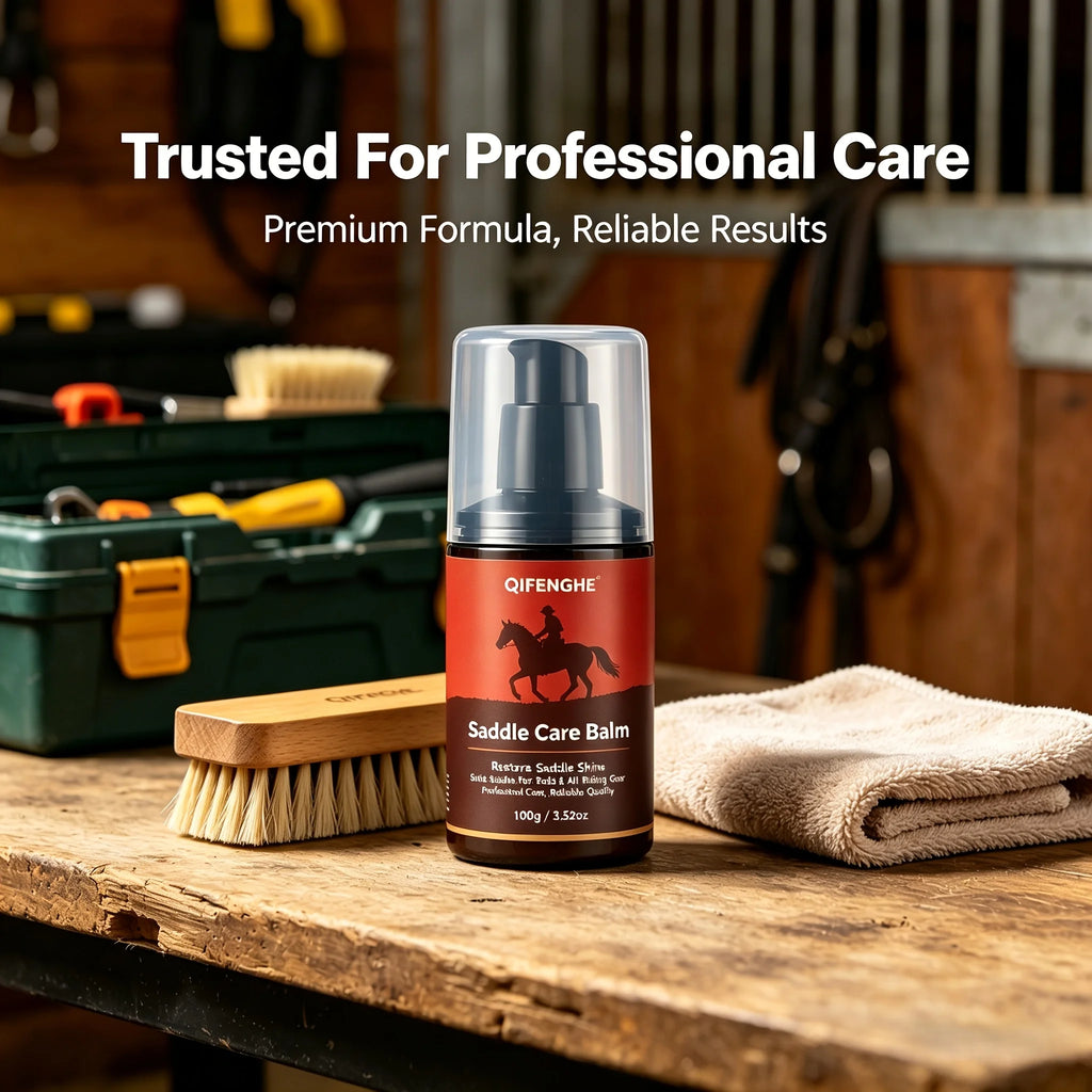 Leather Saddle Care Balm – Softens & Polishes Riding Tack Leather Care Balm Oasis Select