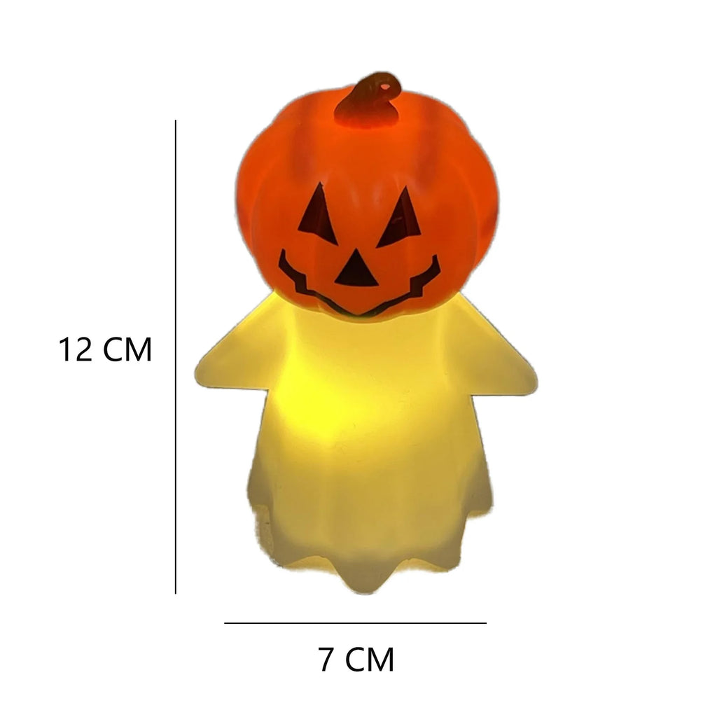 Halloween Glow Warm Yellow Light Glow Pumpkin Ghost Light Cute Ghost Night Light Oasis Select Warm yellow 1 Pcs