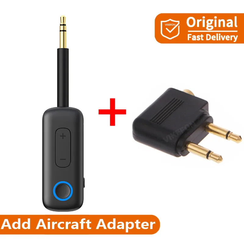 Upgrade Bluetooth 5.4 Audio Transmitter Receiver Wireless 3.5MM AUX Hifi Stereo Music Adapter with Mic For Car TV PC Headphone Oasis Select Add Aircraft Adapter