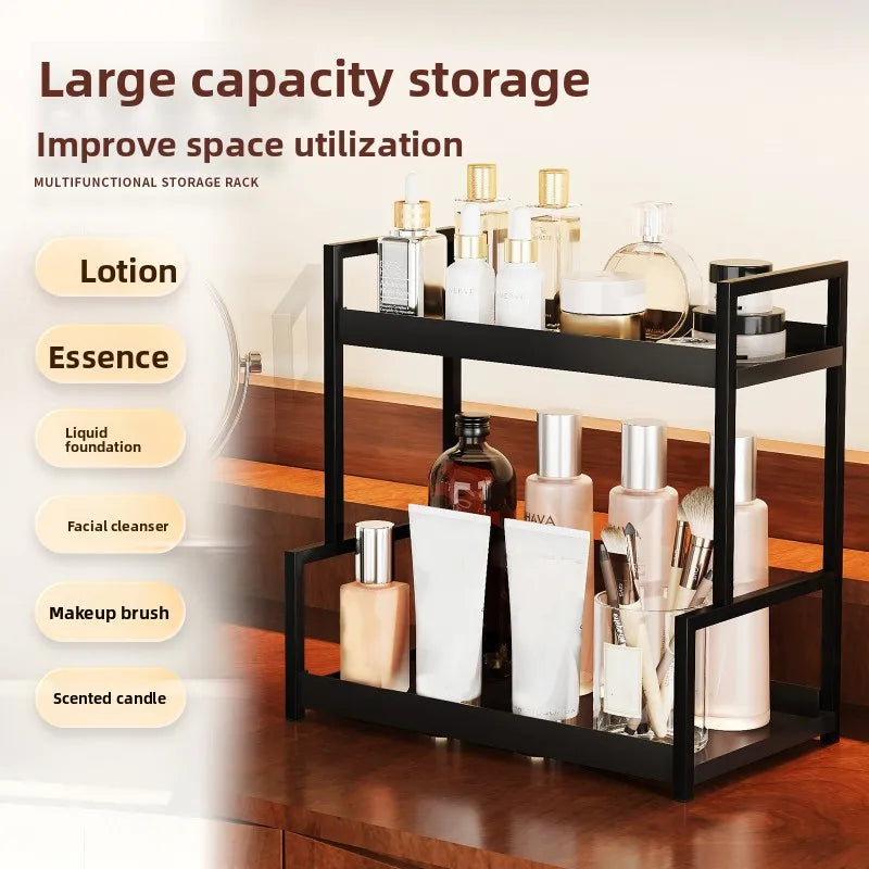 Toilet Shelf Wash Counter Cosmetics Storage Box Bathroom Dresser Perfume Skin Care Products Storage Shelf Oasis Select