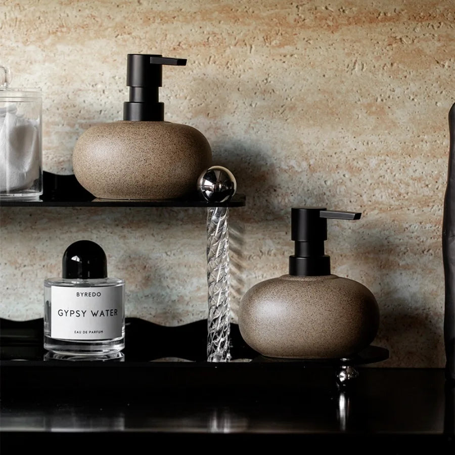 Nordic Ceramic Squeeze Soap Dispenser Bathroom Lotion Bottle for Shampoo Body Lotion Conditioner Bathroom Accessories Home Decor Oasis Select