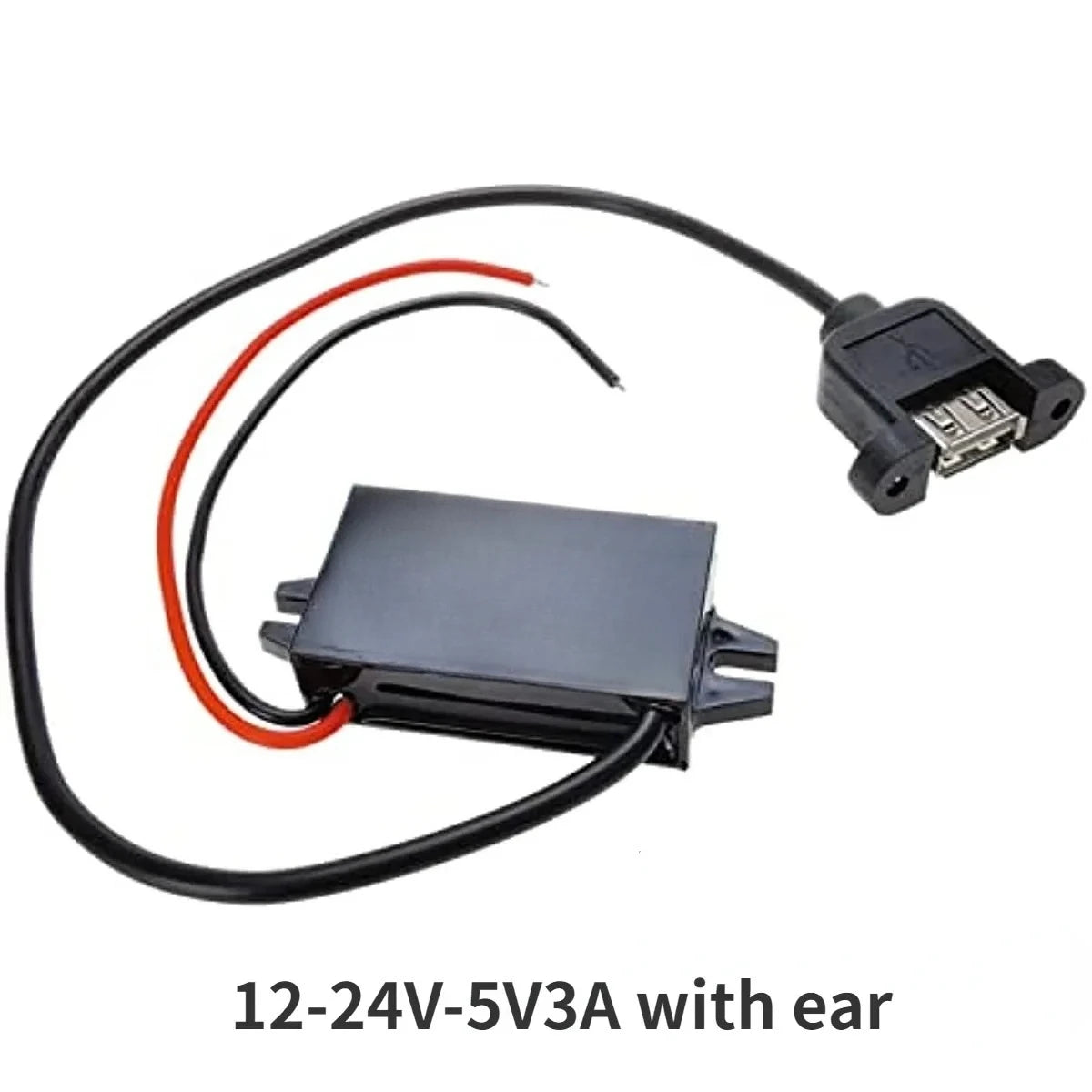 12V24V to 5V 3A Car Power Converter Mini Micro USB Output Adapter Step Down Voltage Power Supply DC-DC with Reverse Protection Oasis Select with ear 12V24V 5V 3A|China Mainland