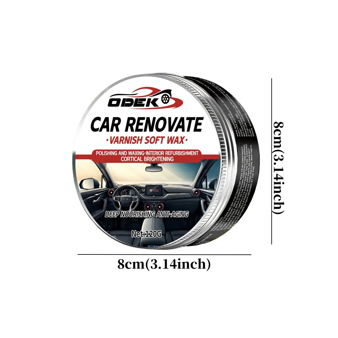 Car Interior Plastic Polish & Dashboard Restoration Wax