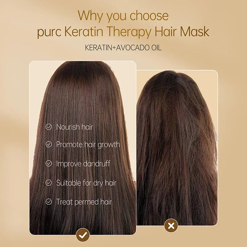 PURC Keratin Hair Mask – Repair Split Ends & Deep Moisturize Keratin Hair Mask Oasis Select