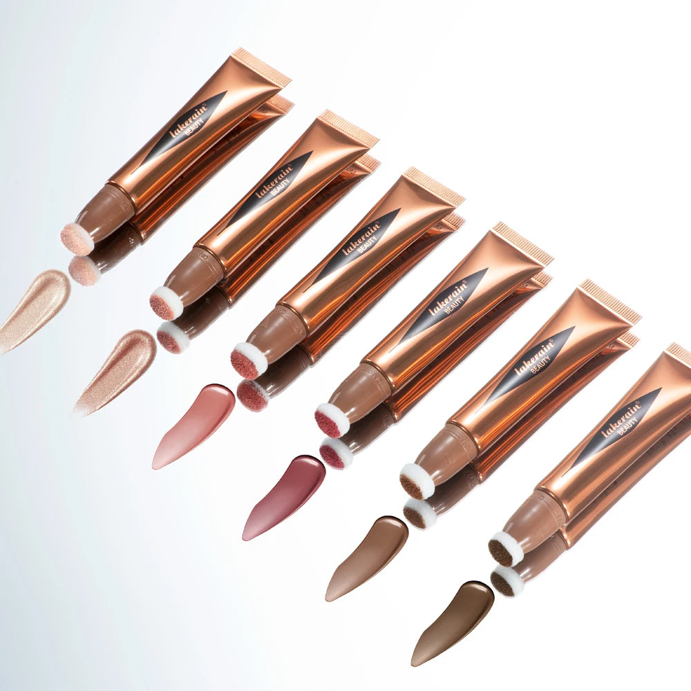 Beauty Blush Wand Easy Liquid Blush Face Blusher Natural Cream Cheek Tint Brighten Eye Highlight Contour Stick Sponge Head Oasis Select