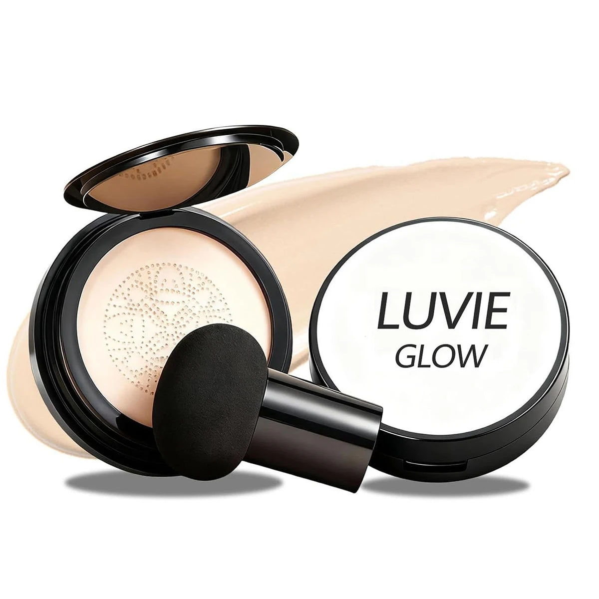 Glow Foundation Mushroom Head Air Cushion CC BB Cream Full Coverage Makeup Foundation Long Lasting Hydrating Even Skin Tone Oasis Select