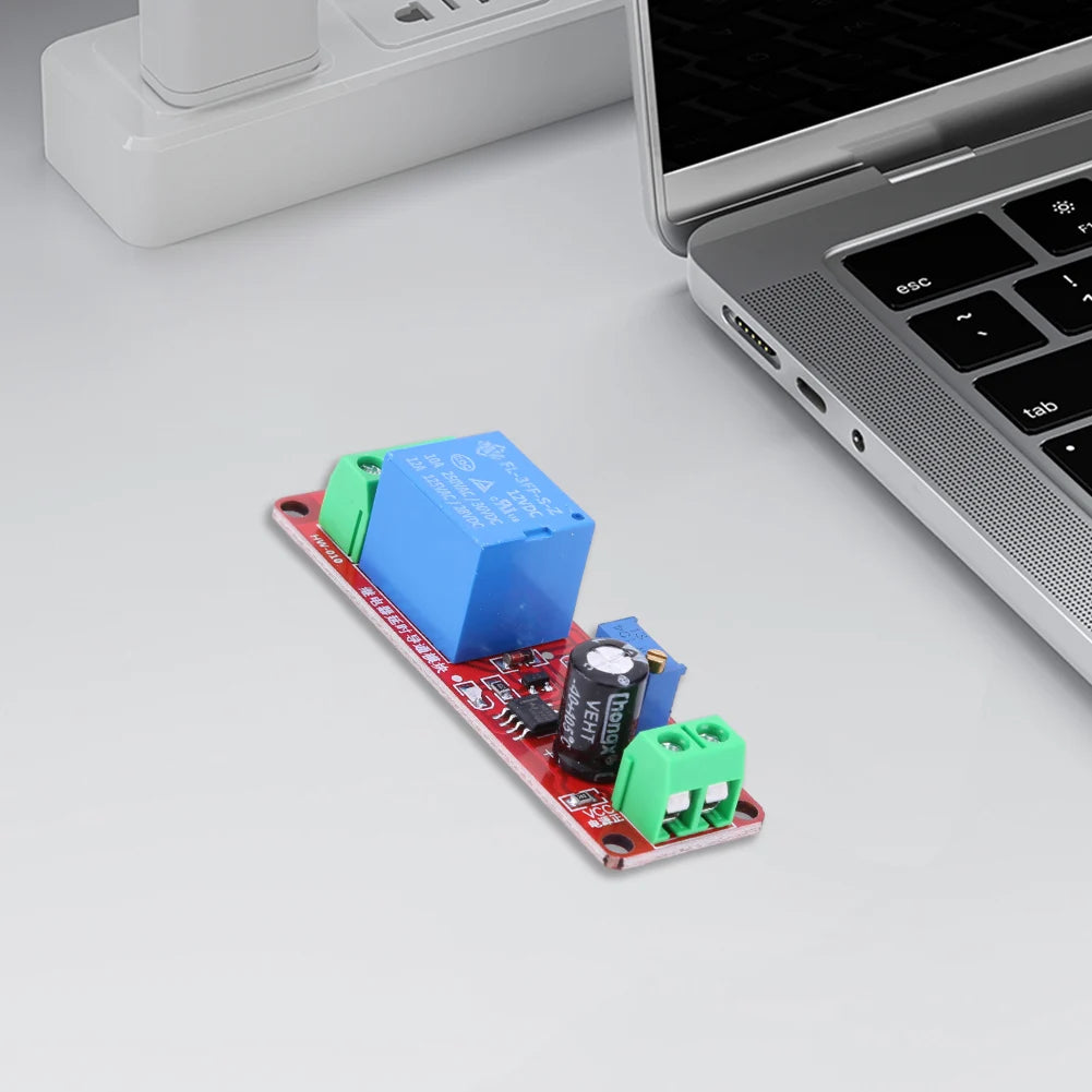 NE555 Delay Timer Relay Module 5V/12V – 0–10S Adjustable Switch Timer Relay Module Oasis Select