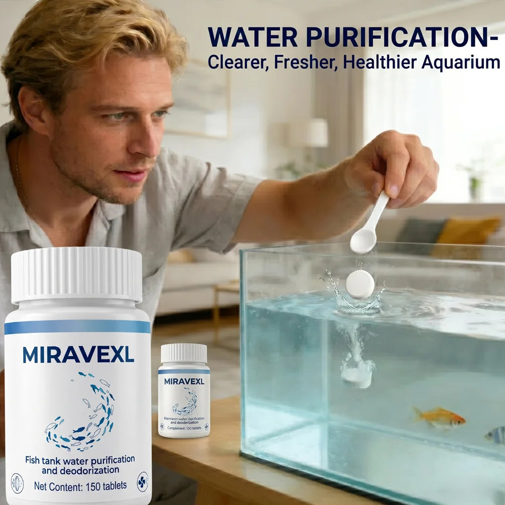 Aquarium Water Clarifying Tablets for Cleaning & Purification, Removes Odors & Cloudiness, Safe for All Fish & Aquatic Plants Oasis Select