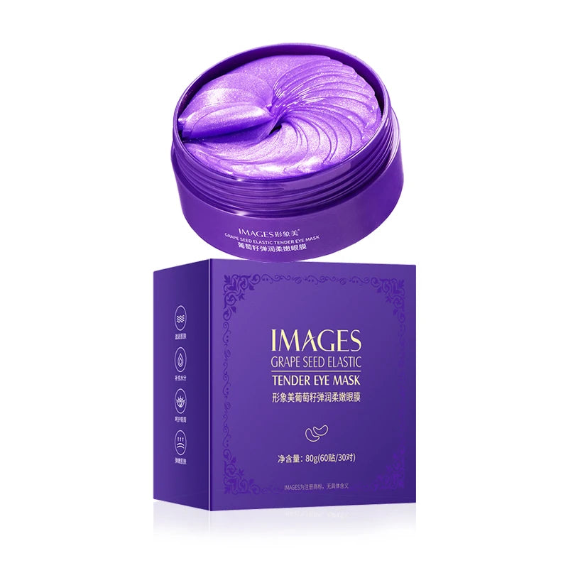 IMAGES Grape Collagen Eye Mask – Dark Circles & Aging 60pc Collagen Eye Mask Oasis Select
