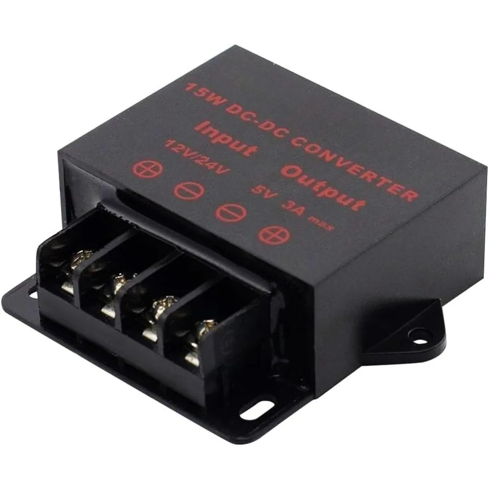 DC/DC Converter 12V 24V Step Down To 5V Regulator Regulated Power Supplies Transformer Converter For Car Truck RV Electronics Oasis Select