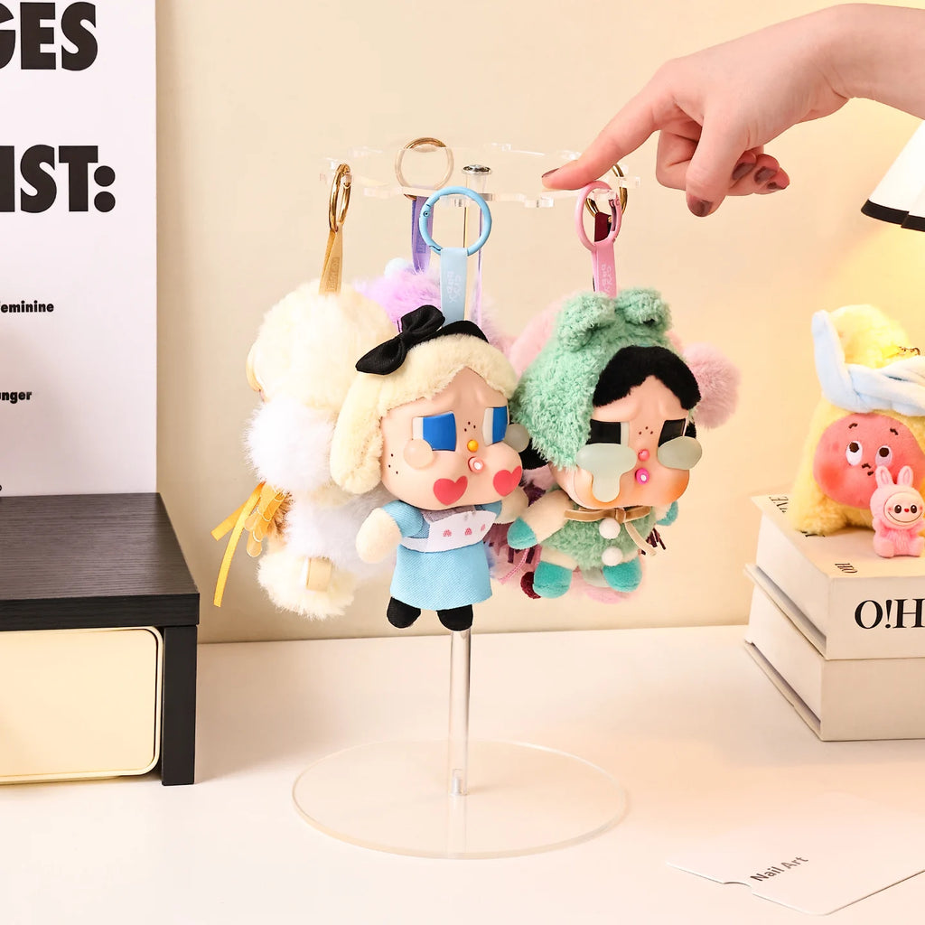 1pc Rotatable for Labubu Hanging Display Rack Suitable for Plush Toy Blind Box Storage Display Rack Jewelry Organizer Oasis Select