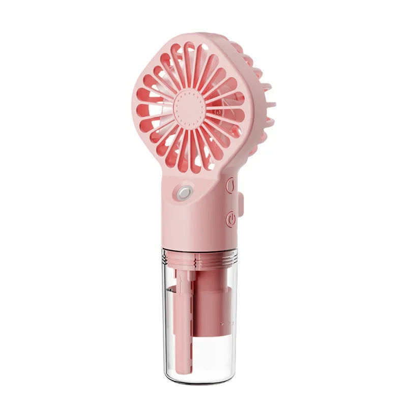 USB Rechargeable Mini Misting Fan – 4 Speeds | Portable Spray
